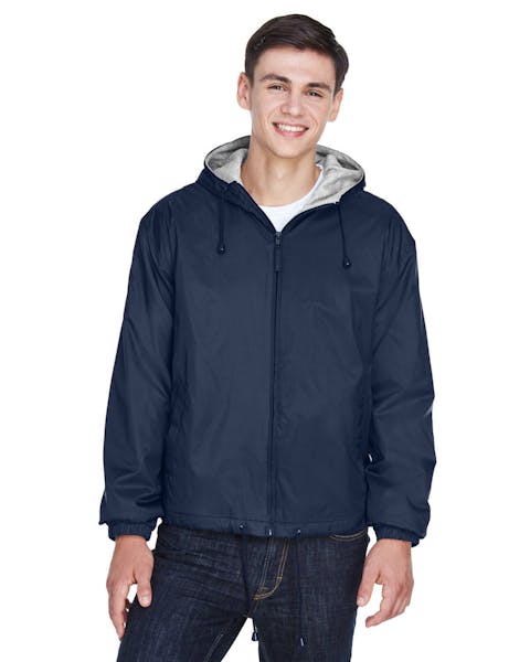 UltraClub 8915 Adult Fleece - Lined HoodedJacket - Ninja Transfers