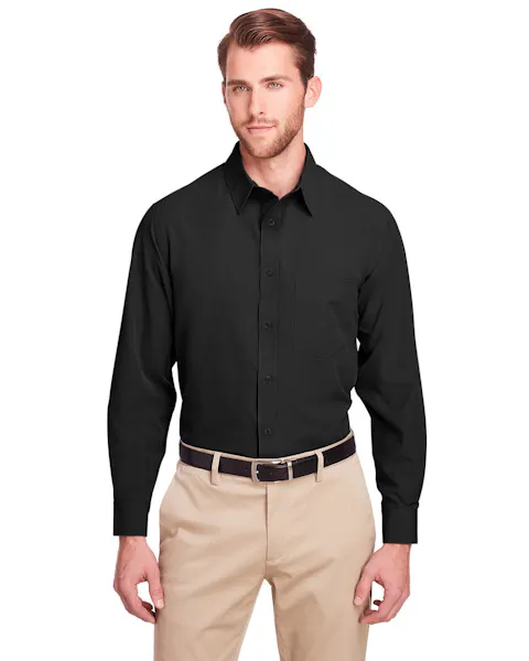 UltraClub UC500 Men's Bradley Performance Woven Shirt - Ninja Transfers