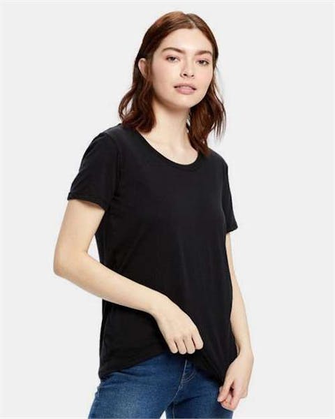 US Blanks US115 Women's Loose Fit Boyfriend Tee - Ninja Transfers