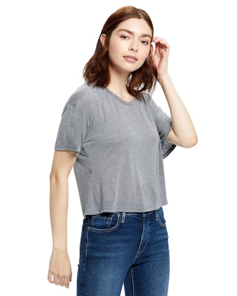 US Blanks US309 Ladies' Boxy Open Neck Top - Ninja Transfers
