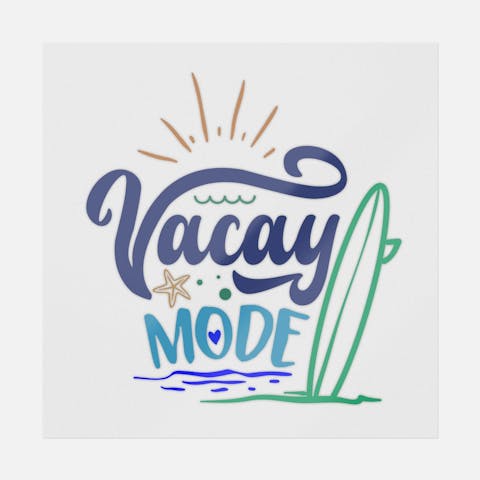 Vacay Mode Blue - Ninja Transfers