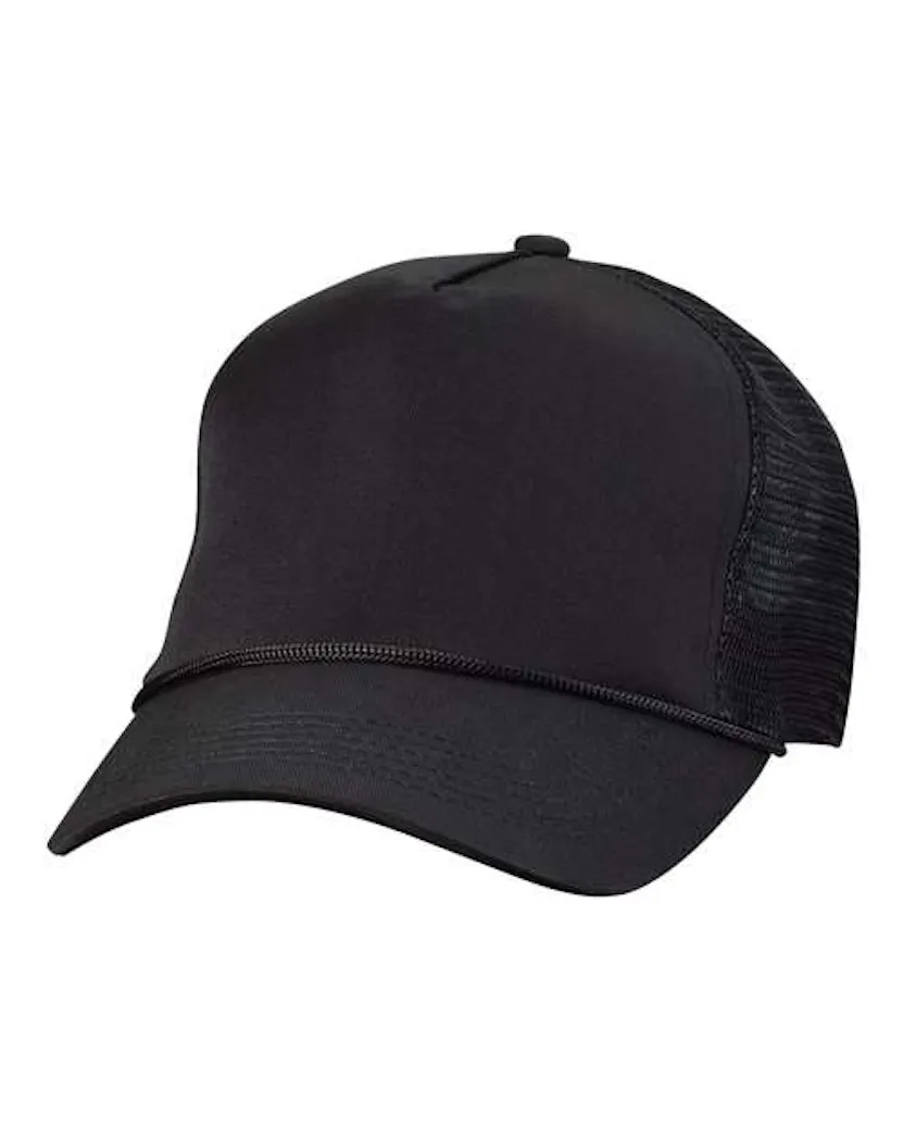 Valucap 8804H Five - Panel Trucker Cap - Ninja Transfers