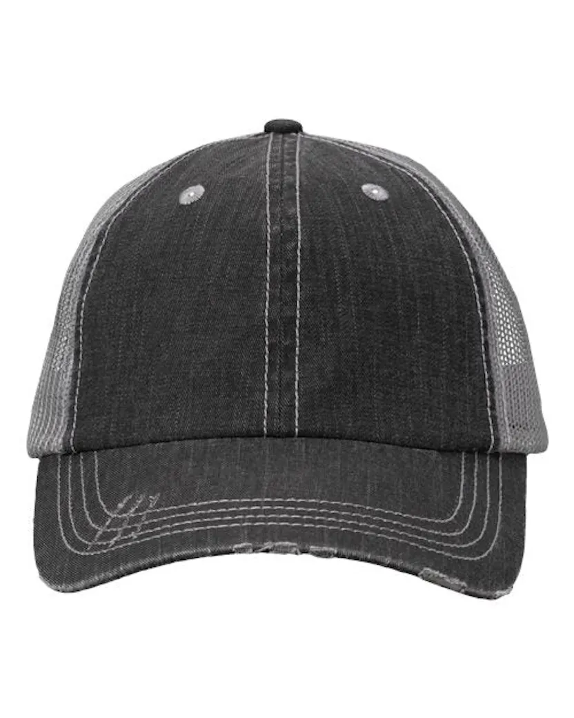 Valucap VC990 Contrast Stitch Cap - Ninja Transfers