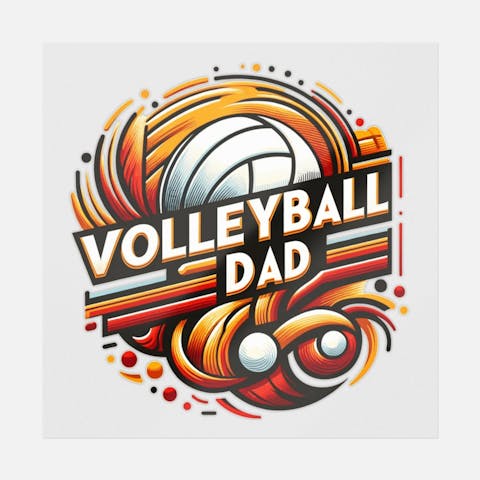 Volleyball Dad Vector - Ninja Transfers