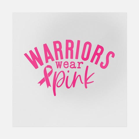 Warrior Wears Pink Smooth - Ninja Transfers