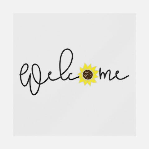 Welcome Sunflower - Ninja Transfers