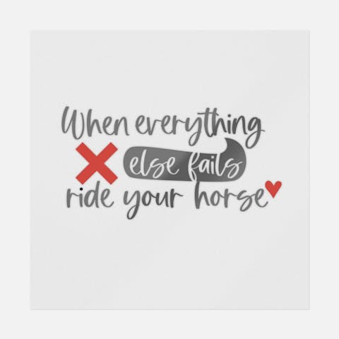 When Everything Else Fails Ride Your Horse - Ninja Transfers