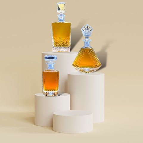 Whiskey Decanter - Rectangle - 750ML - Ninja Transfers