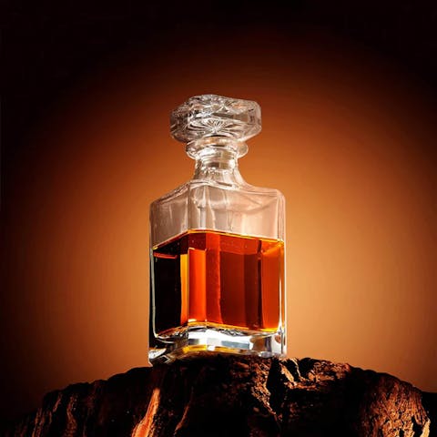 Decantador de whisky cuadrado de 750 ml
