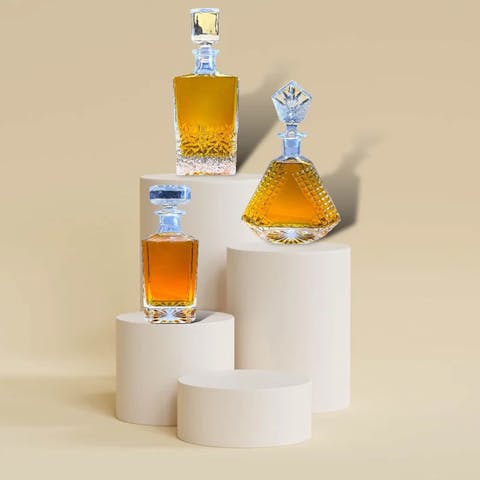 Whiskey Decanter - Square - 750ML - Ninja Transfers