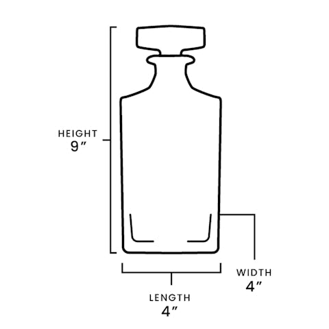 Whiskey Decanter - Square - 750ML - Ninja Transfers