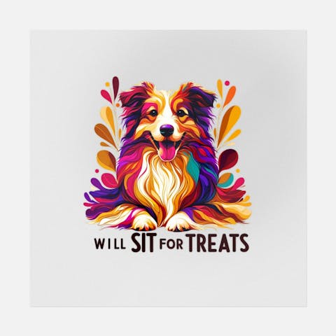 Will Sit For Treats - Ninja Transfers