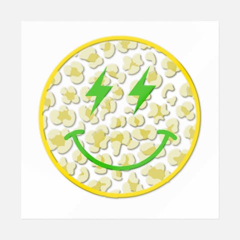 Yellow Thunder Smiley - Ninja Transfers