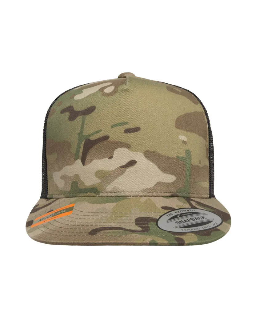 Yupoong 6006MC Classics Adult 5 - Panel Multicam Trucker Hat - Ninja Transfers