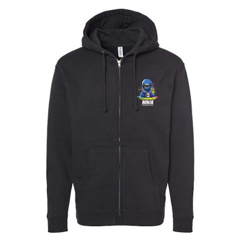 Sudadera con cremallera y logo Dark Ninja